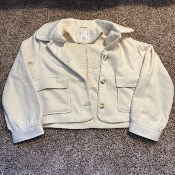 LC Lauren Conrad Jackets & Blazers - Lauren Conrad Cream Button-Front Jacket – Size XL (NWT)